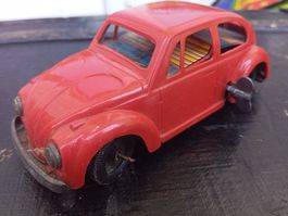 Blechauto VW Kaefer rot aufziehwerk Zustand gebraucht