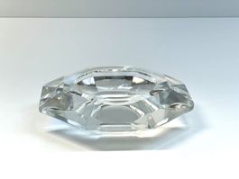 VAL ST. LAMBERT Amadis Kristall Glas Aschenbecher Vintage