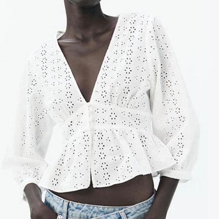 Zara white top (XS)
