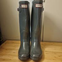 Gummistiefel Hunter Original Gloss grau Gr 38 damen