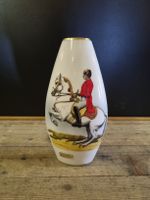 Vase Spanische Hofreitschule Wien handbemalt Goldrand guter 