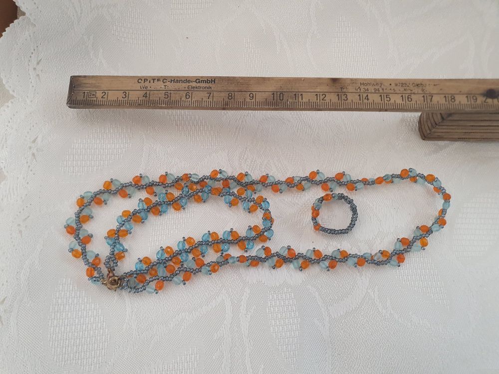 Parure Di Gioielli Bocar - Collana A 3 Livelli Con Ciondoli E Orecchini, Senza Nichel, Da Donna - Foto 3