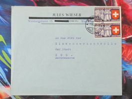CL33 Enveloppe + Timbre Suisse 1939