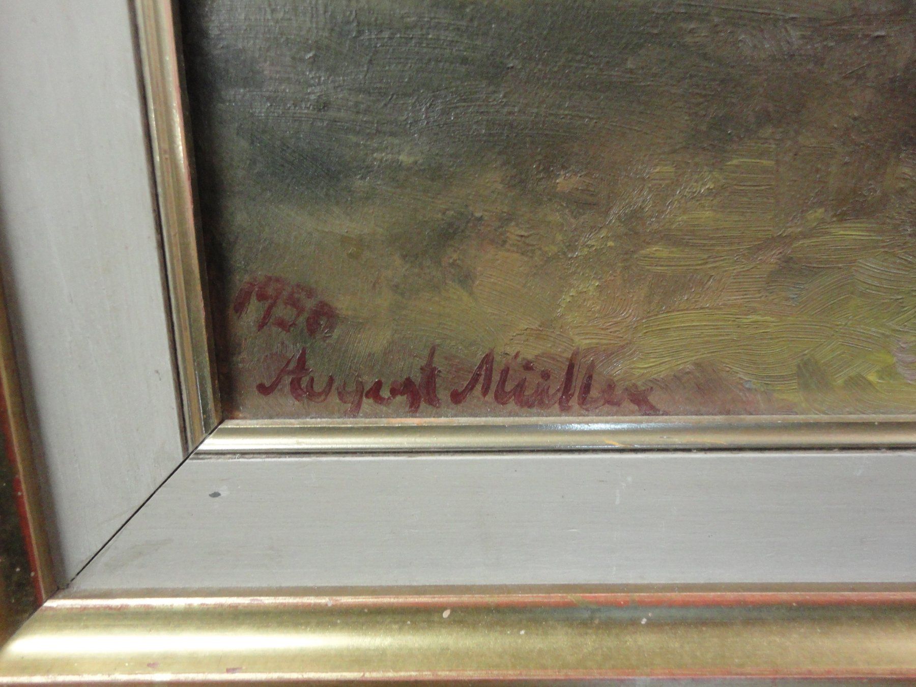 Dipinti: Blumenbild - Originalmalerei -A. Müller – Usato da Bischofszell venduto da Joachim-115 2