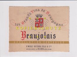 Etikette für Wein - Beaujolais /bd
