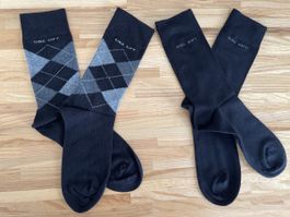 Socken Gold Soft 1paar  schwarz 1 paar kariert