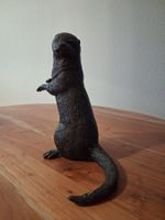 Edle Bronze Figur Fischotter / figurine de loutre en bronze