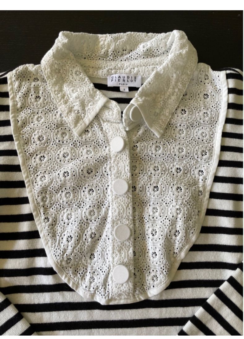 Claudie Pierlot Pullover & Sweatshirts: Pullover Claudie PIERLOT Marinière mit 3/4 Ärmel – Gebraucht aus Zürich von Sol65 3