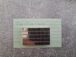 Magnete, rechteckig. 5mm x 5mm x 2mm
