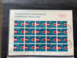 Liechtenstein SBK 374 Kleinbogen ET  (F59)