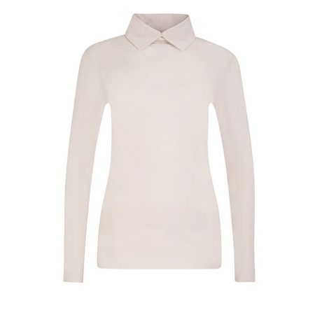 FIL NOIR Langarmshirt beige Gr. XS (19988)