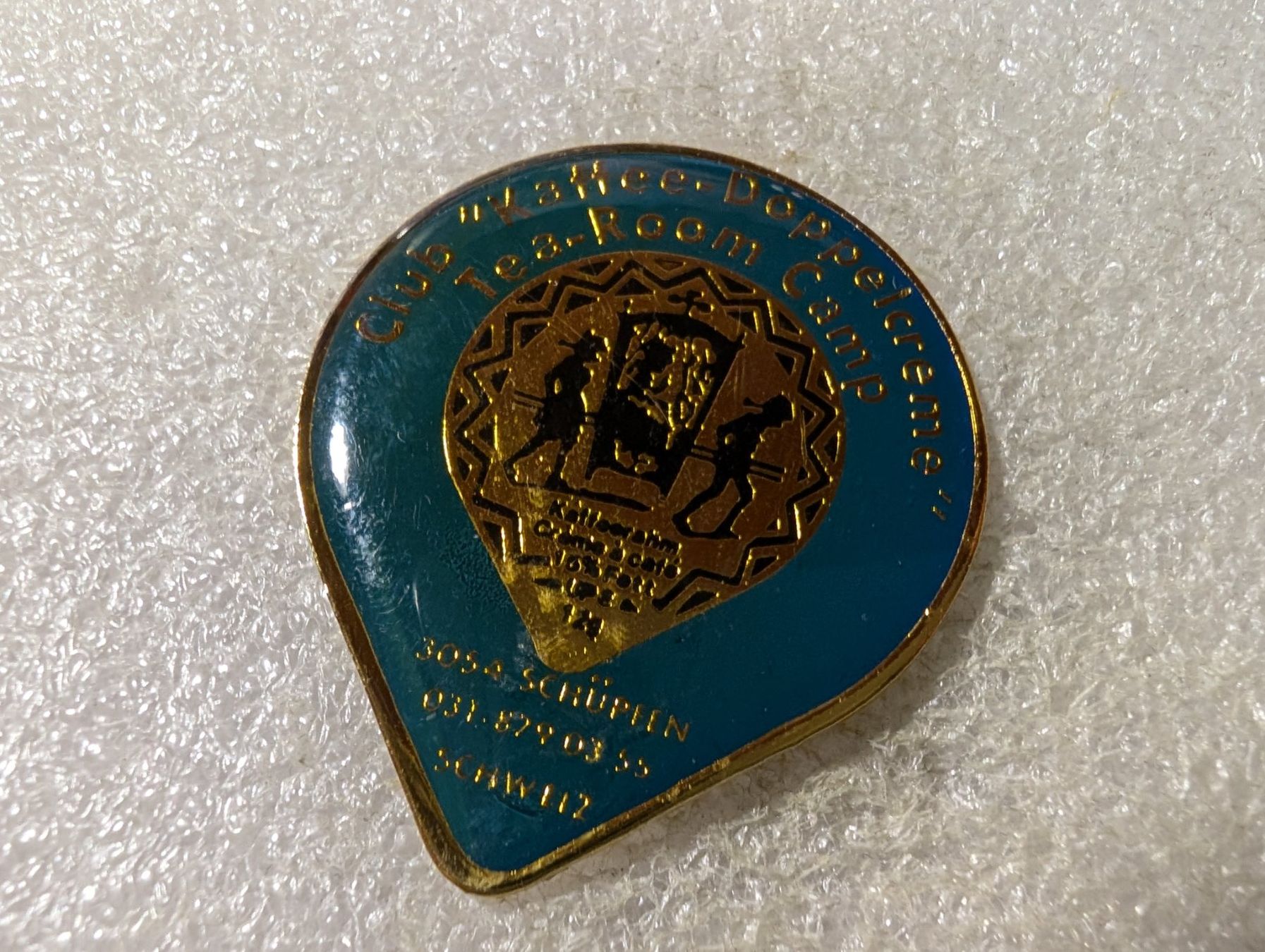 Placchette & Badge: Ansteckpin 148: Club Kaffee Doppelcreme – Usato da Oppligen venduto da Pin-Fall-Shop