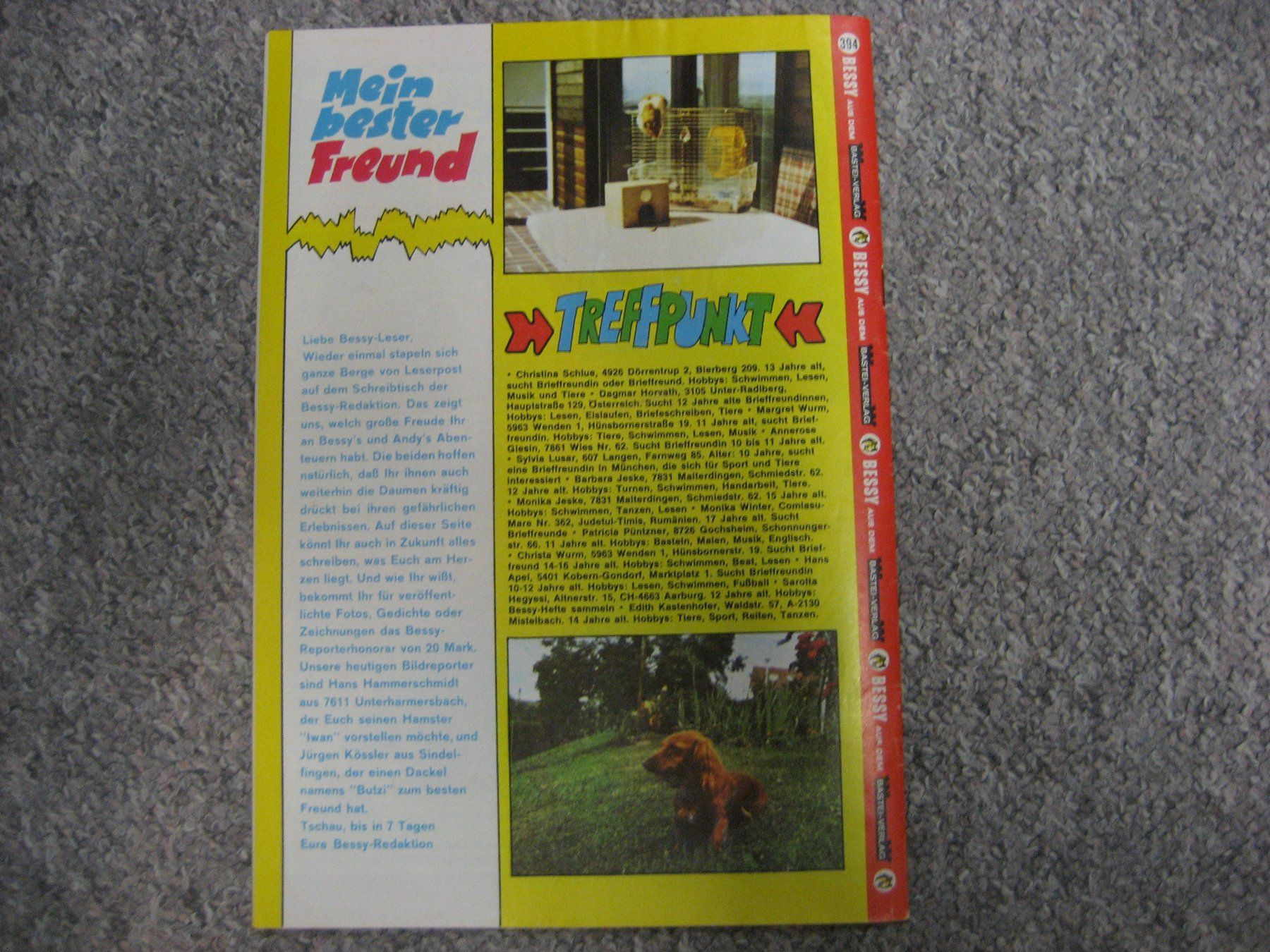 BD: Bessy 394 – D'occasion à Bottighofen par Spiderman61 1