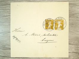 TR60 Document + Timbre Suisse 1915