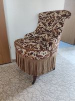 Antiker Polstersessel mit Fransen, Vintage, Stilmöbel