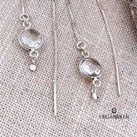 Bergkristall Ohrhänger Sterling Silber 925 - Sommer Schmuck