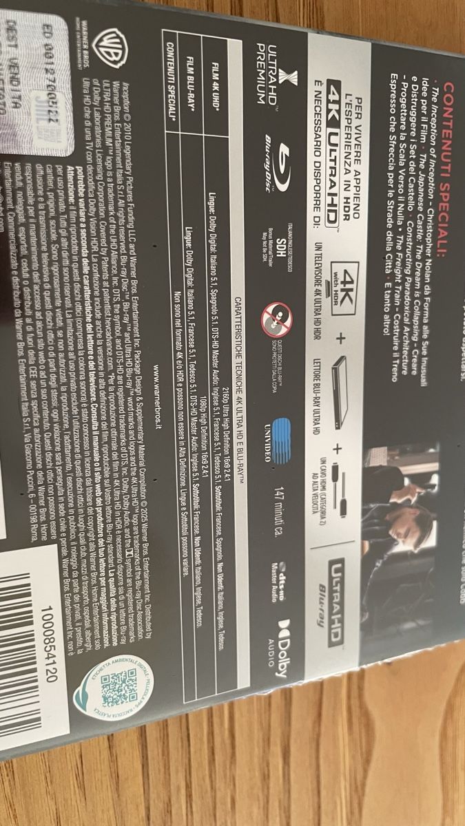 Alle DVDs: Inception - 4K Steelbook – Neu und originalverpackt aus Lugano von vtr_7fls 2