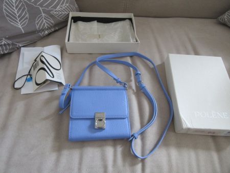 POLENE Crossbody portemonnaie Numero Sept/Wallet Lavender!!