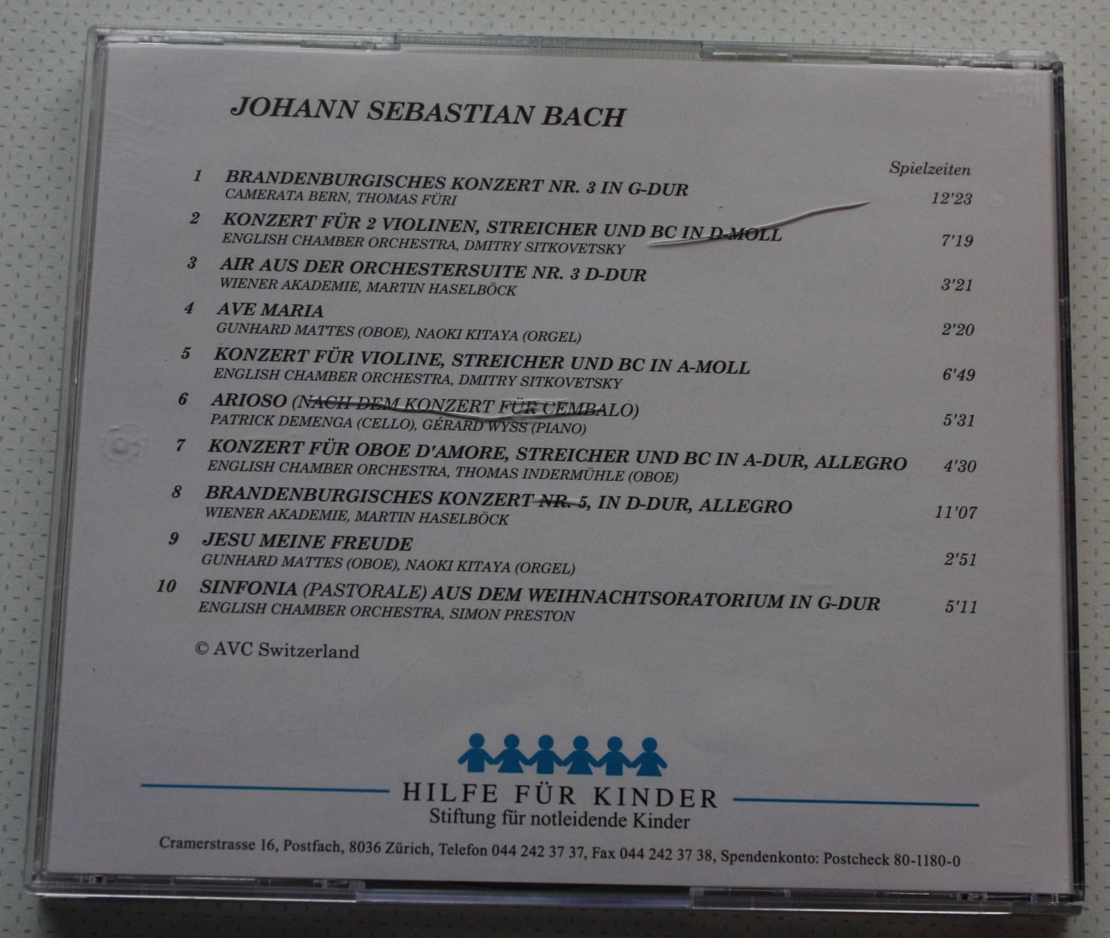 CD: Johann Sebastian Bach – Usato da Wettingen venduto da Licht08 1