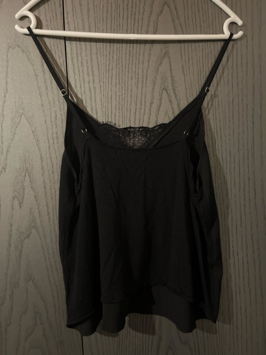 Tally Weijl Tops: Débardeur noir avec dentelle – D'occasion à Le Locle par Ophelhugy 1