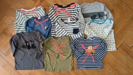 Hemd und langärmel Shirts, Gr. 92