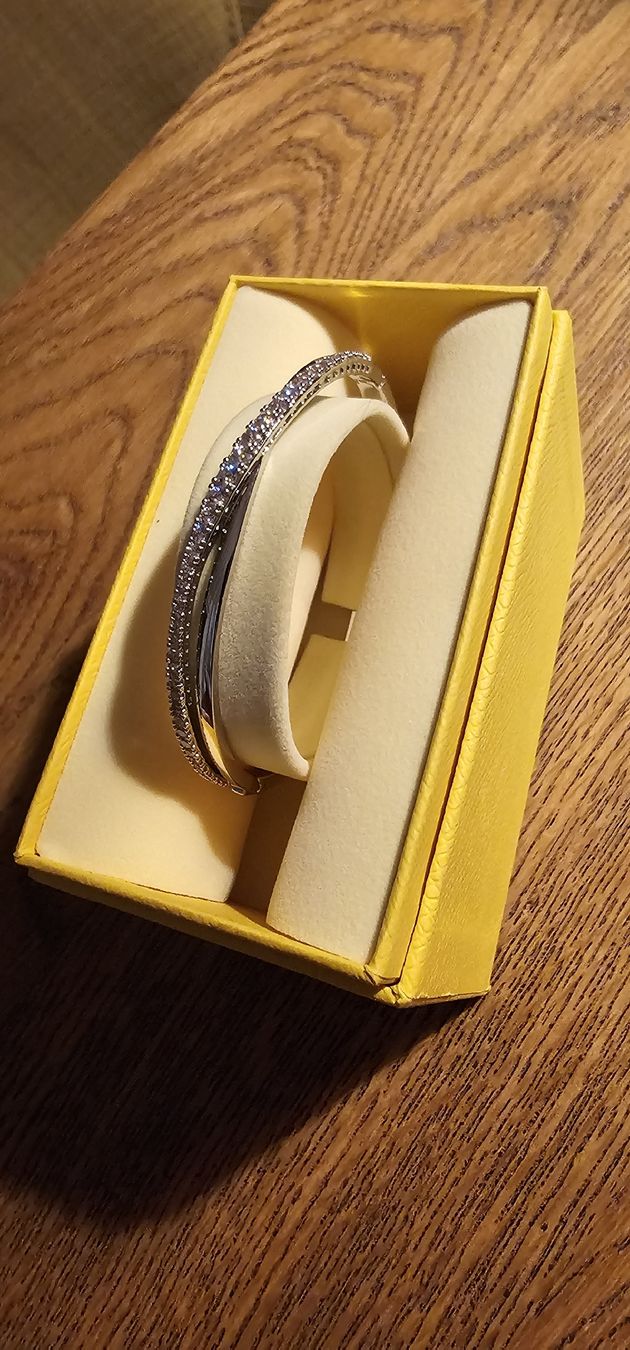 Swarovski Anelli: Swarovski Set, Ring und Armreif – Nuovo e nell'imballaggio originale da Mörigen venduto da Perlenk 4