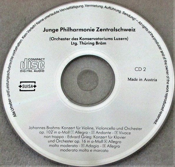 CD: box 2CD's - Thüring Bräm, Junge Philharmonie Zentralschweix – Usato da Unterbäch venduto da tuqsa 3