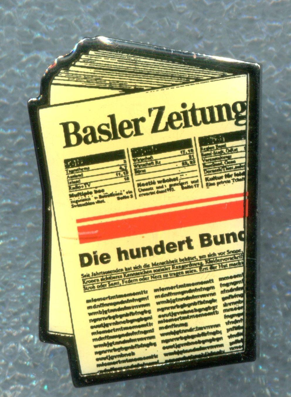 Plaketten & Abzeichen: Basler Zeitung – Gebraucht aus Winterthur von Sammleroase