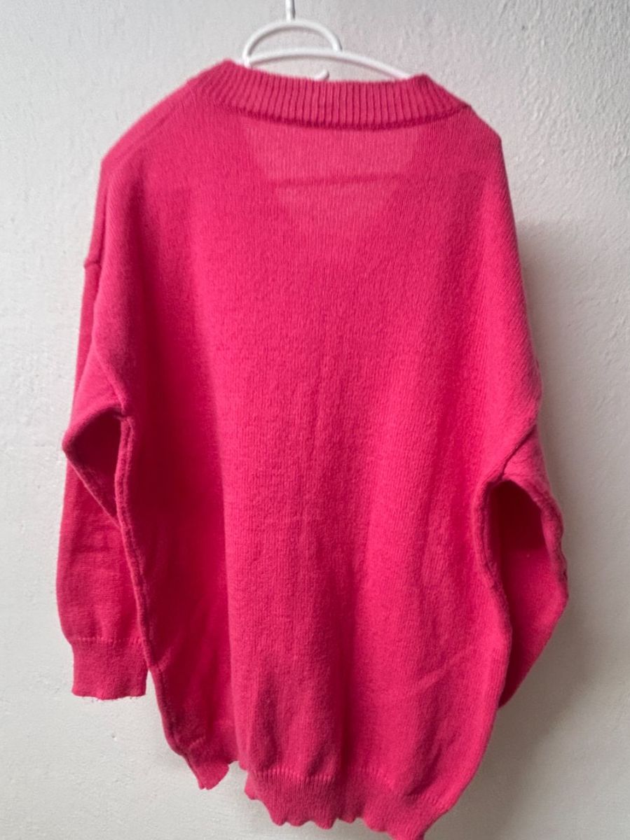 Pullover & Sweatshirts: Pink Strickpulli mit V-Ausschnitt, Oversize, Gr.3XL – Gebraucht aus Wallisellen von AS.TZ. 4