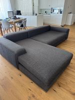 GRATIS Ecksofa grau mit Ottomane in gutem Zustand gebraucht