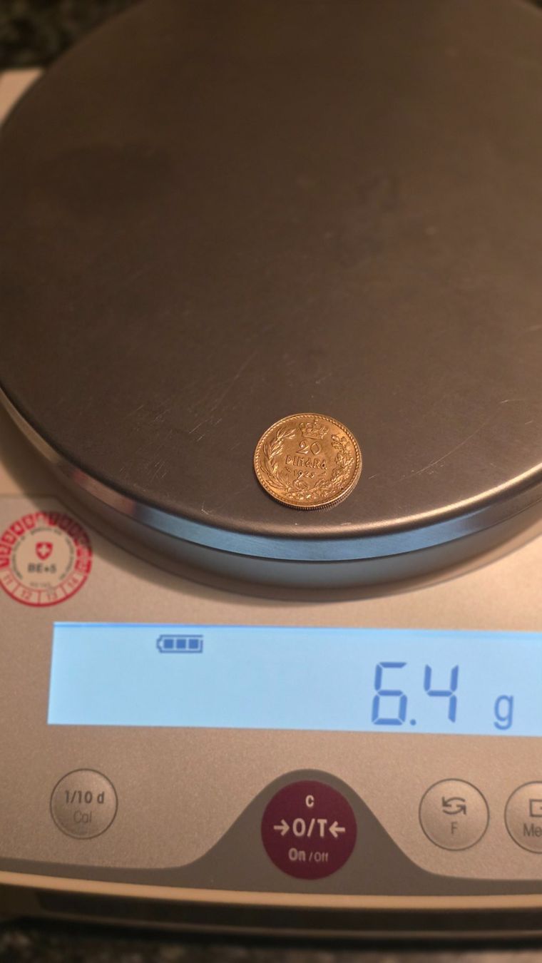 Alle Münzen: Serbien, 20 Dinar, 1925 Gold OR – Gebraucht aus Delémont von zti_pf9x 2
