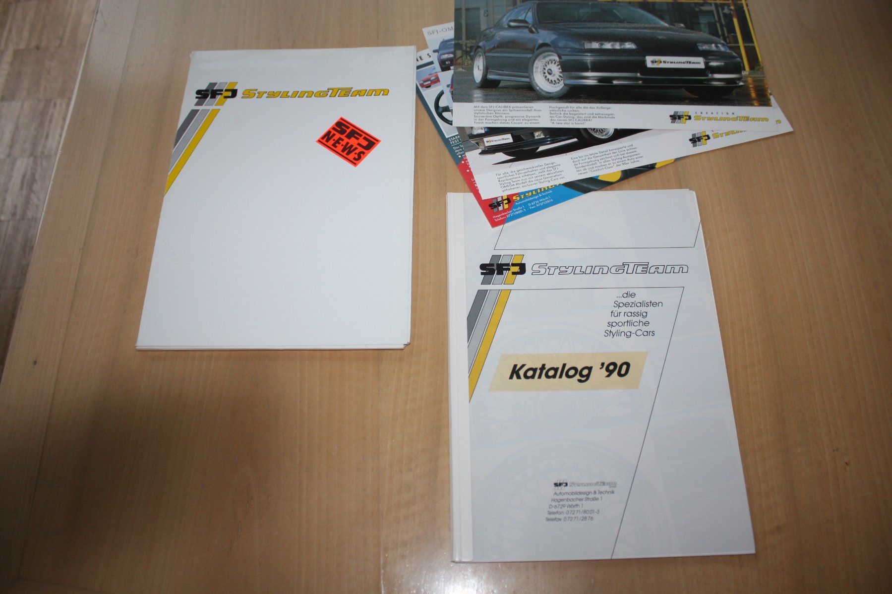 Opel Documenti: Opel Tuning SFJ Styling Katalog 1990 Prospekt – Usato da Wikon venduto da erwin400