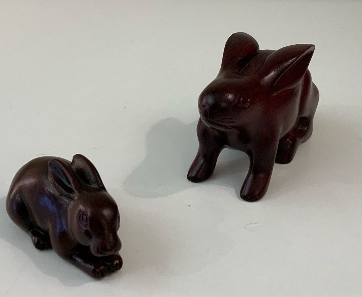 Statuette: Lot de 2 lapins – Usato da rolle venduto da Tontonjulot 2
