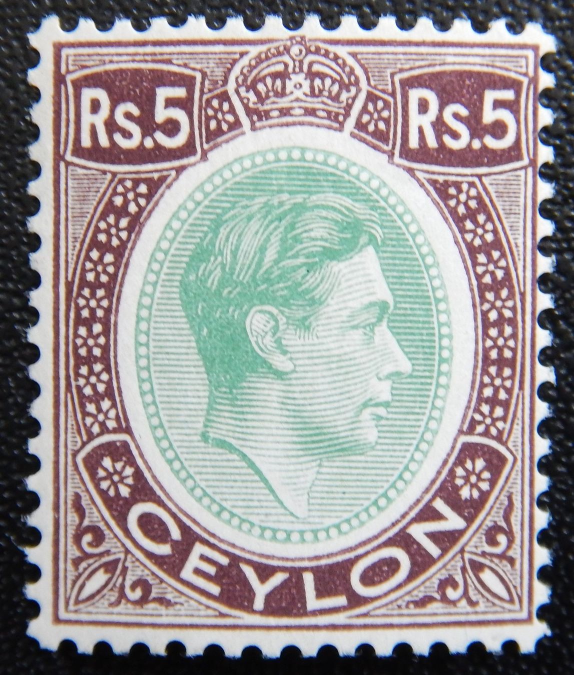 Tutti i francobolli: Ceylon British Kat. 244a ** 1938 Kat. 52 Euro – Usato da Zürich venduto da Muehlekauf