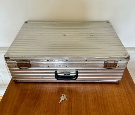 RIMOWA Koffer ALUMINIUM mit 2 original Schlüssel. 63 x 43cm