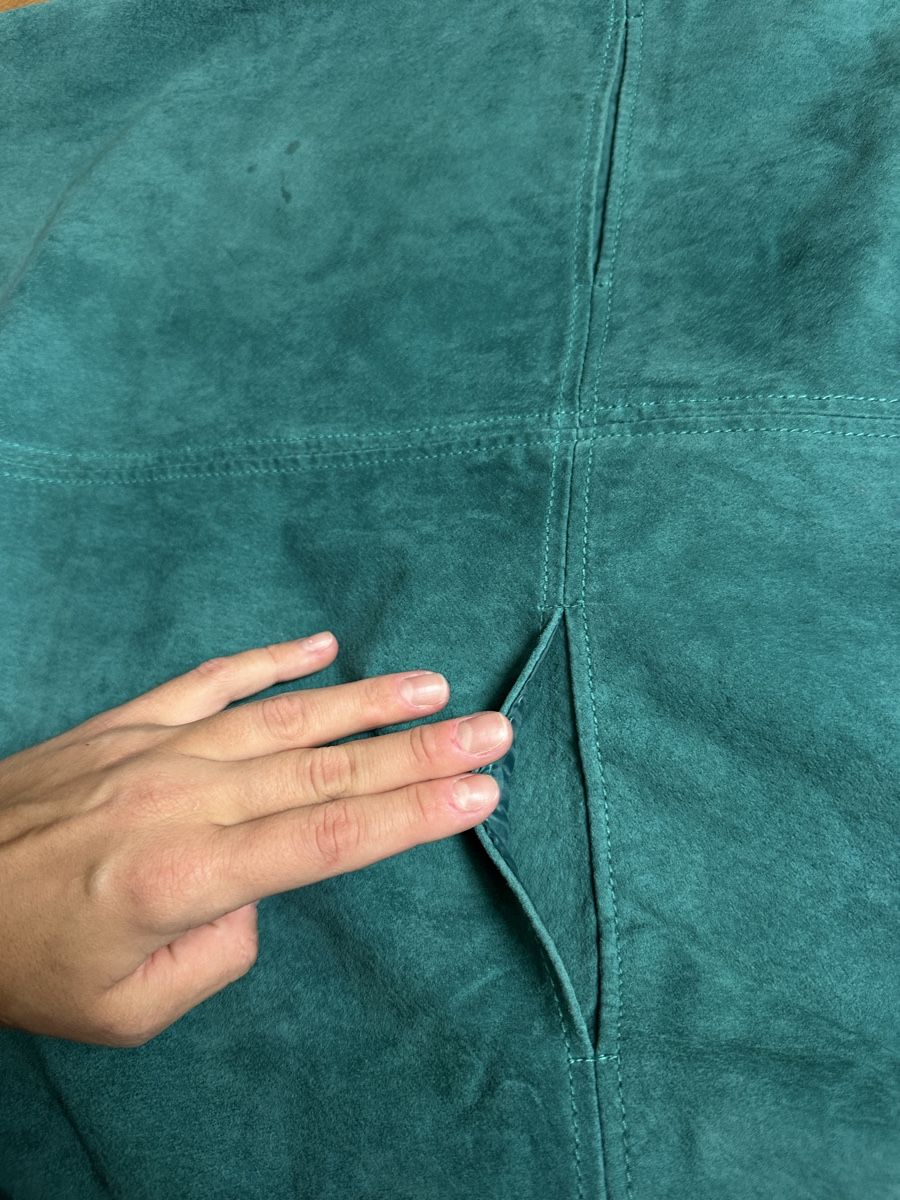 Mango Vestiti: Mango Kleid Echtleder türkis Grösse M  – Usato da Luzern venduto da w.welihodska 8