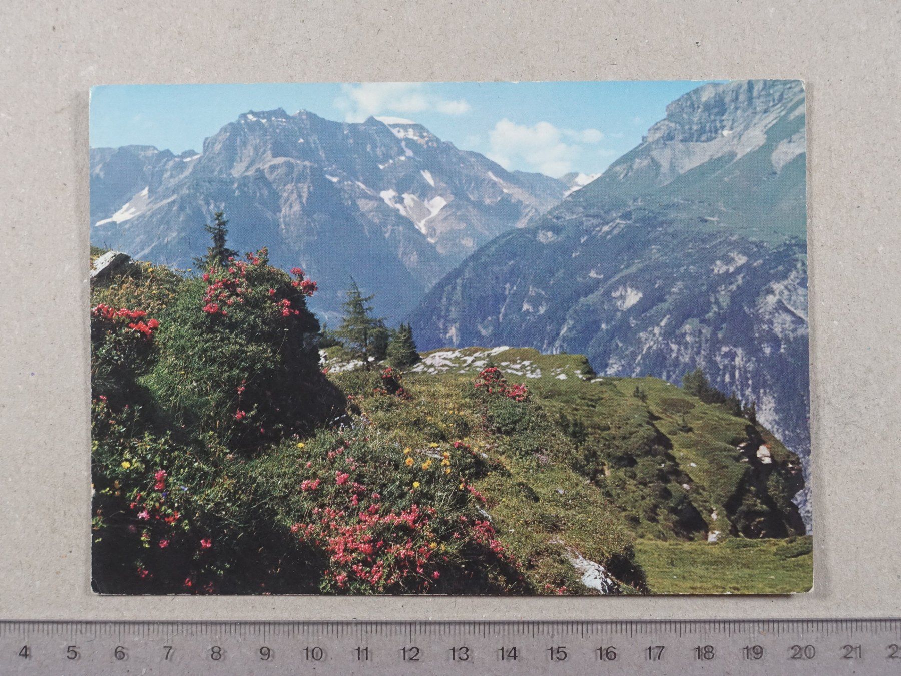 Cartoline postali: Taminatal, Poststempel Vättis, 1983 – Usato da Lenzburg venduto da fh1