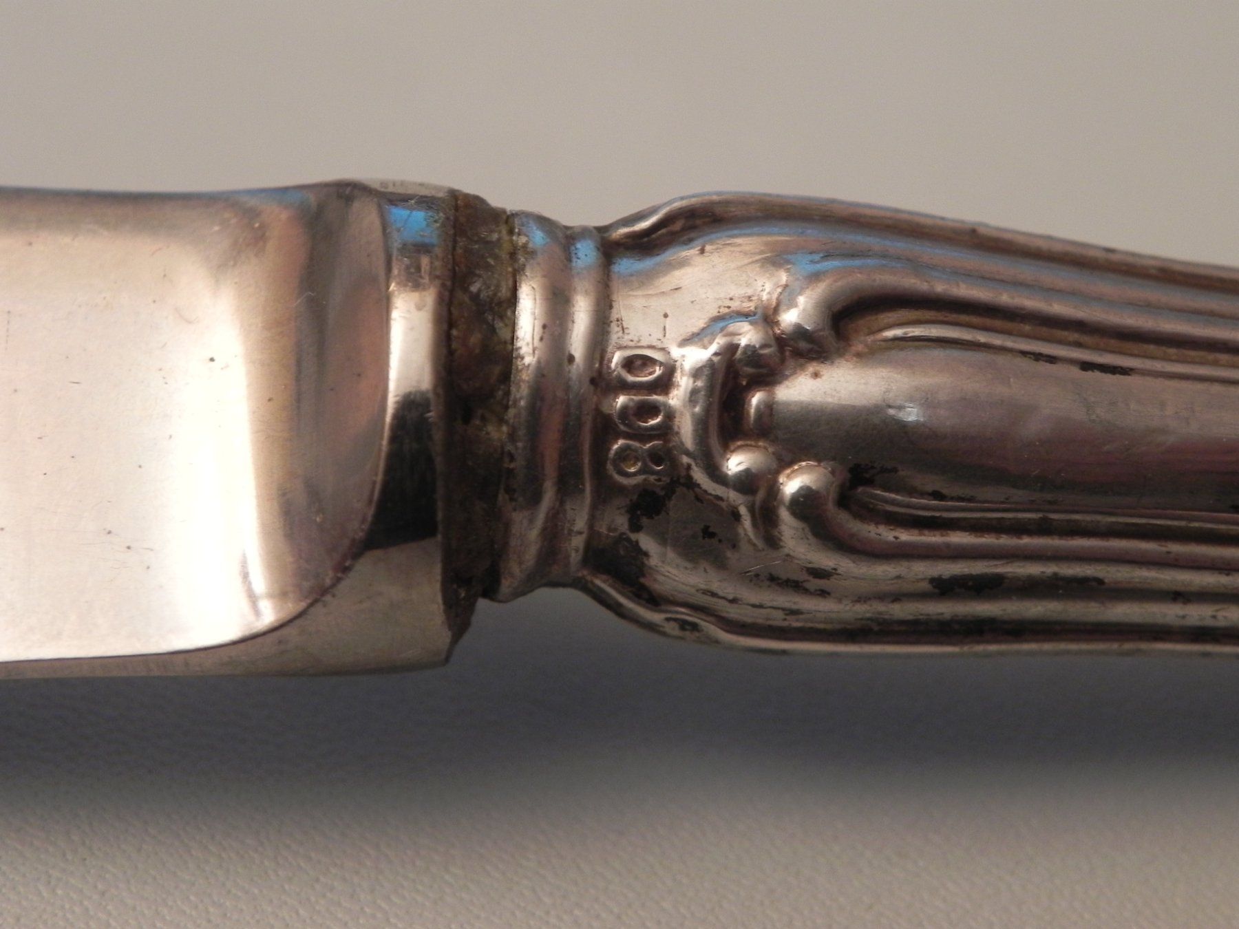 Posate: altes 800er Silber-Kuchenmesser / Messer – Usato da Minusio venduto da Lory64 8