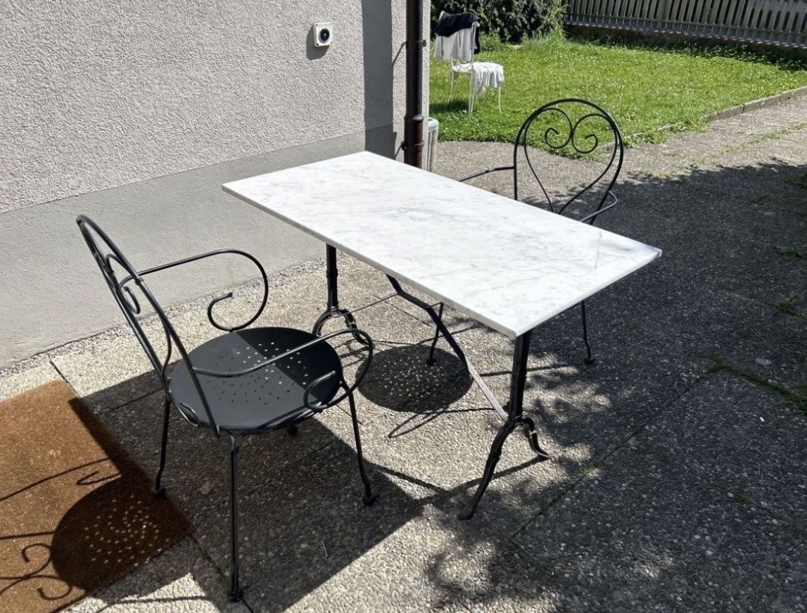 Tischset: Gartentisch, Bistrotisch mit zwei Stühlen – Gebraucht aus Wohlen AG von Ralf2000 1