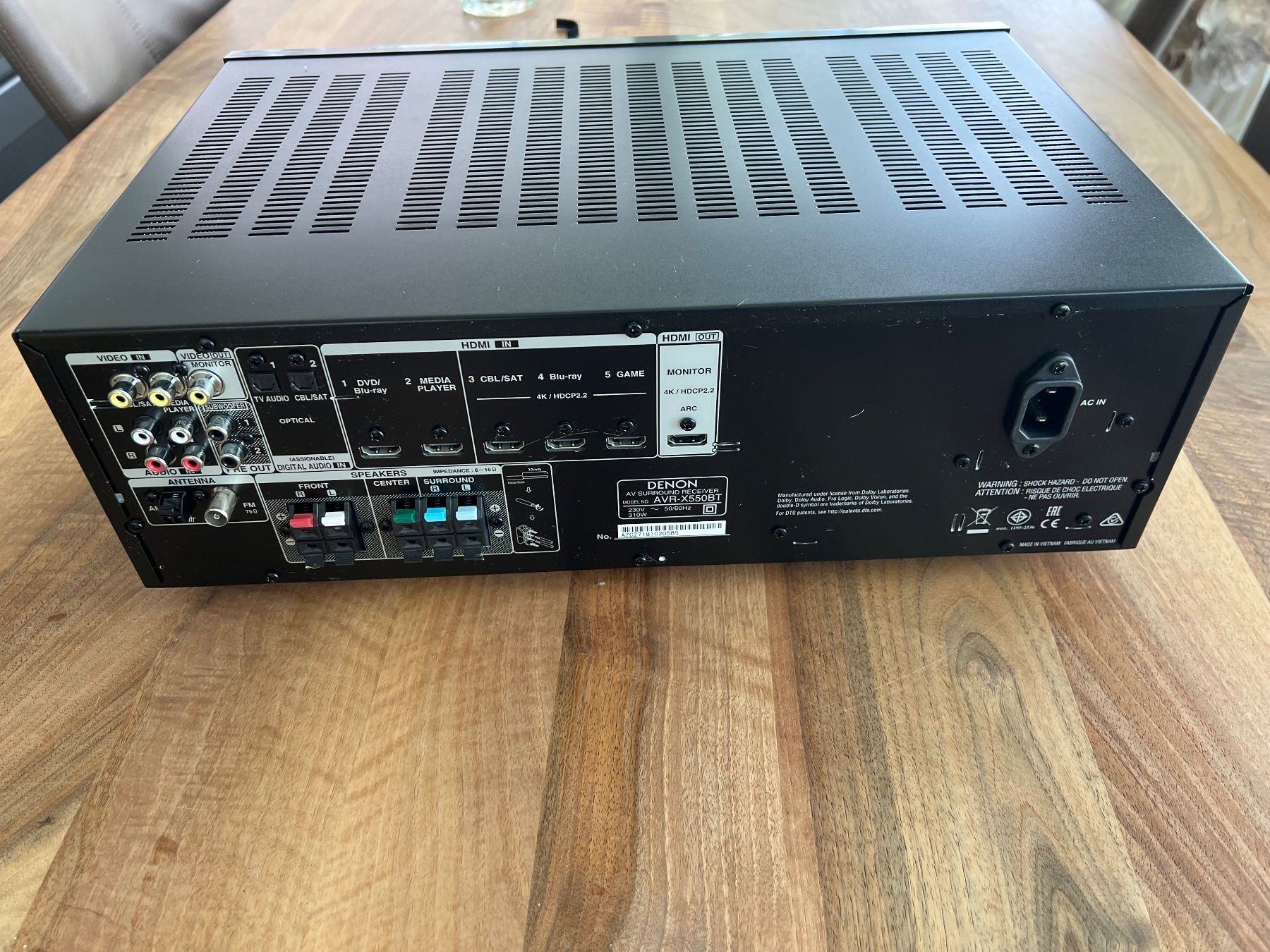 Denon Receiver: Denon AVR-X550BT AV-Receiver – Gebraucht aus Kehrsiten von Schori8 5