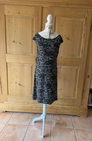 The Swiss Label Damenkleid schwarz-weiss Gr M  