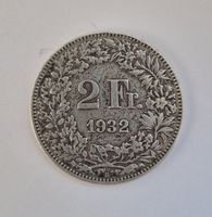 2 Franken 1932 Helvetia Silber