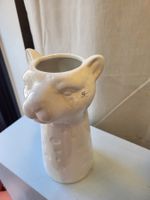 Weisse Panther Vase, Keramik, modern, Top Zustand!