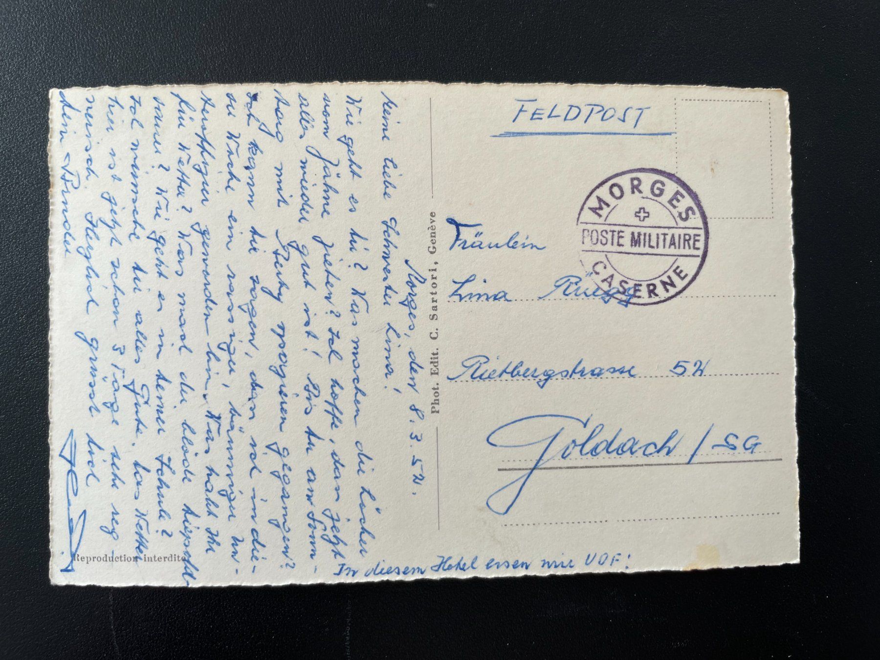 Cartoline postali: AK VD Morges, Le Casino – Usato da Thal venduto da Danny82 1