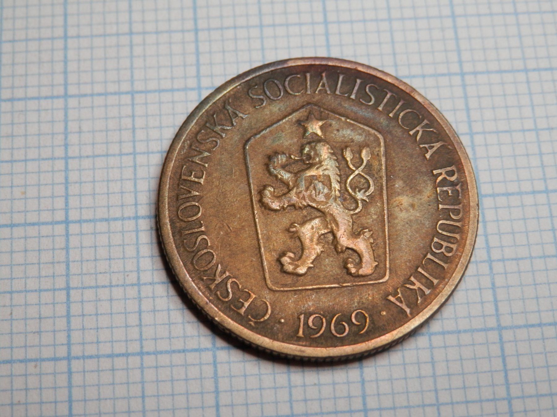 Tutti le monete: Tschechoslowakei 1 Krone, 1969 – Usato da Weiach venduto da weiach81