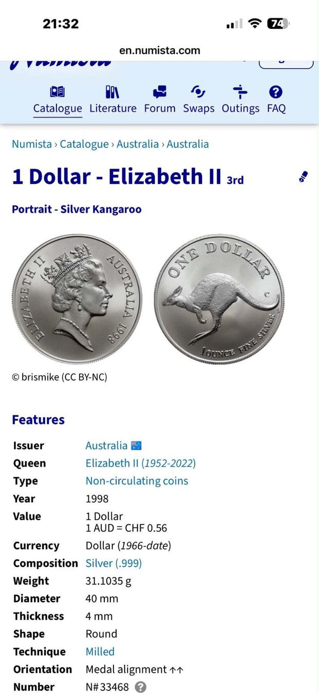 Tutti le monete: Australia 1 Dollar 1998 miit Kapsule – Nuovo (secondo la descrizione) da Zürich venduto da Tasmiyah 4