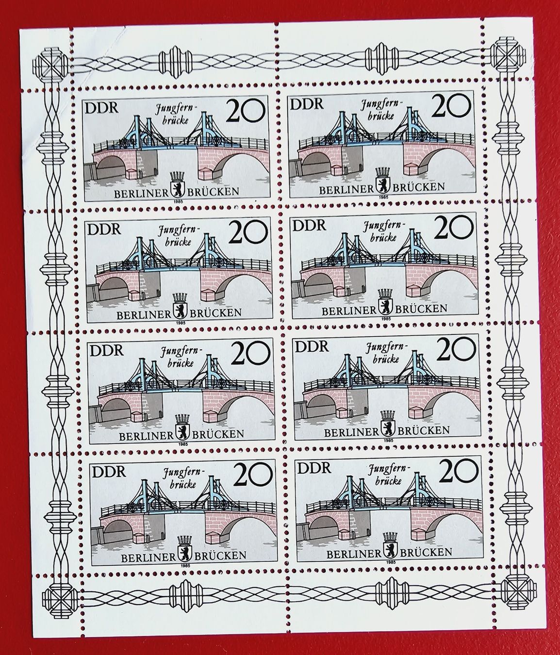 Tous les timbres: DDR JUNGFERNBRÜCKE BERLIN KLEIN BOGEN 1985** POSTFRISCH – Neuf (Voir description) à Düdingen par Quartierstrasse