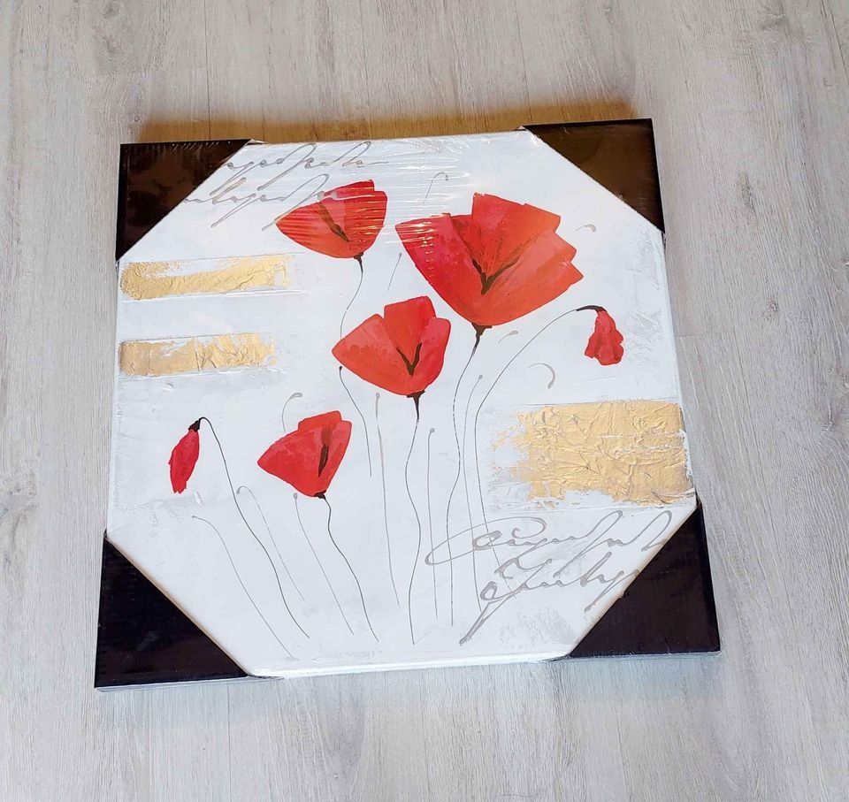 Foto & Immagini: Mohnblumen Leinwandbild Moderne Neu – Nuovo e nell'imballaggio originale da Aarburg venduto da popkorn65 3