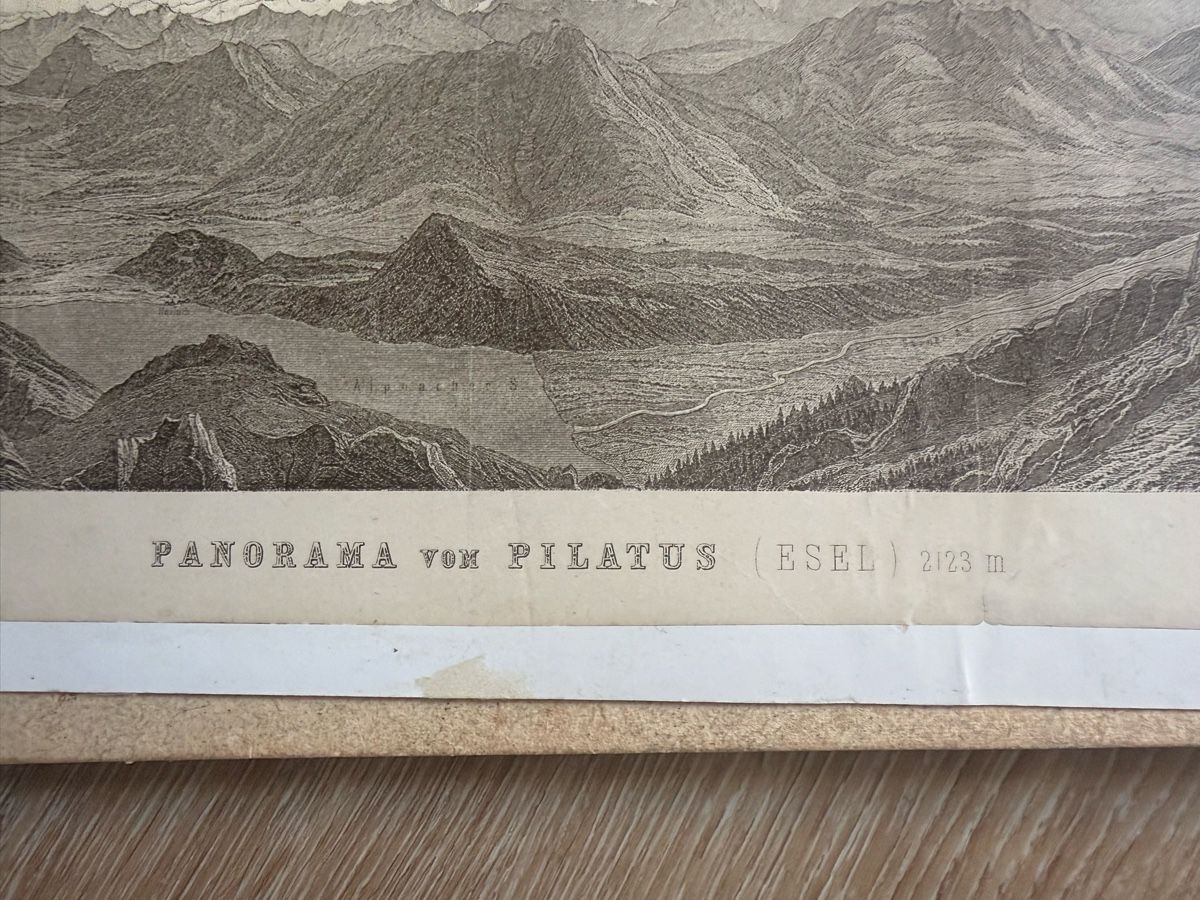 Cartes postales: Antike Panorama Karte Pilatus – D'occasion à stans par zie_m2nf 1