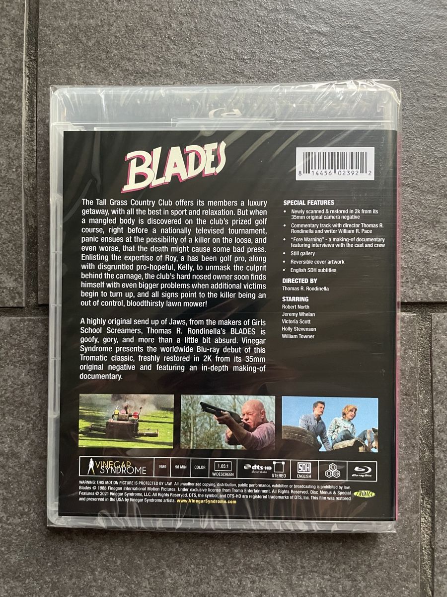Tutti i DVDs: Blades Blu-Ray Vinegar Syndrome – Nuovo (secondo la descrizione) da Zürich venduto da cENS0R 3